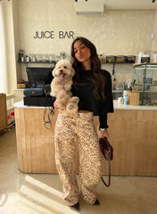 Bambi Print Balloon Pants