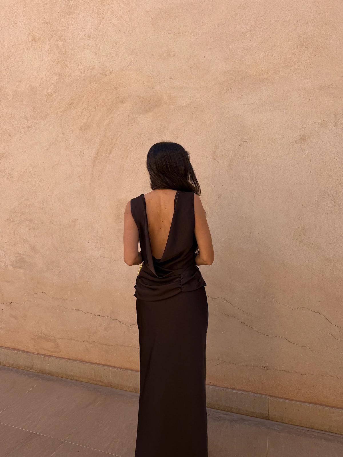Medina Dress in Brown