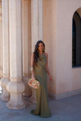 Riad Dress in Green