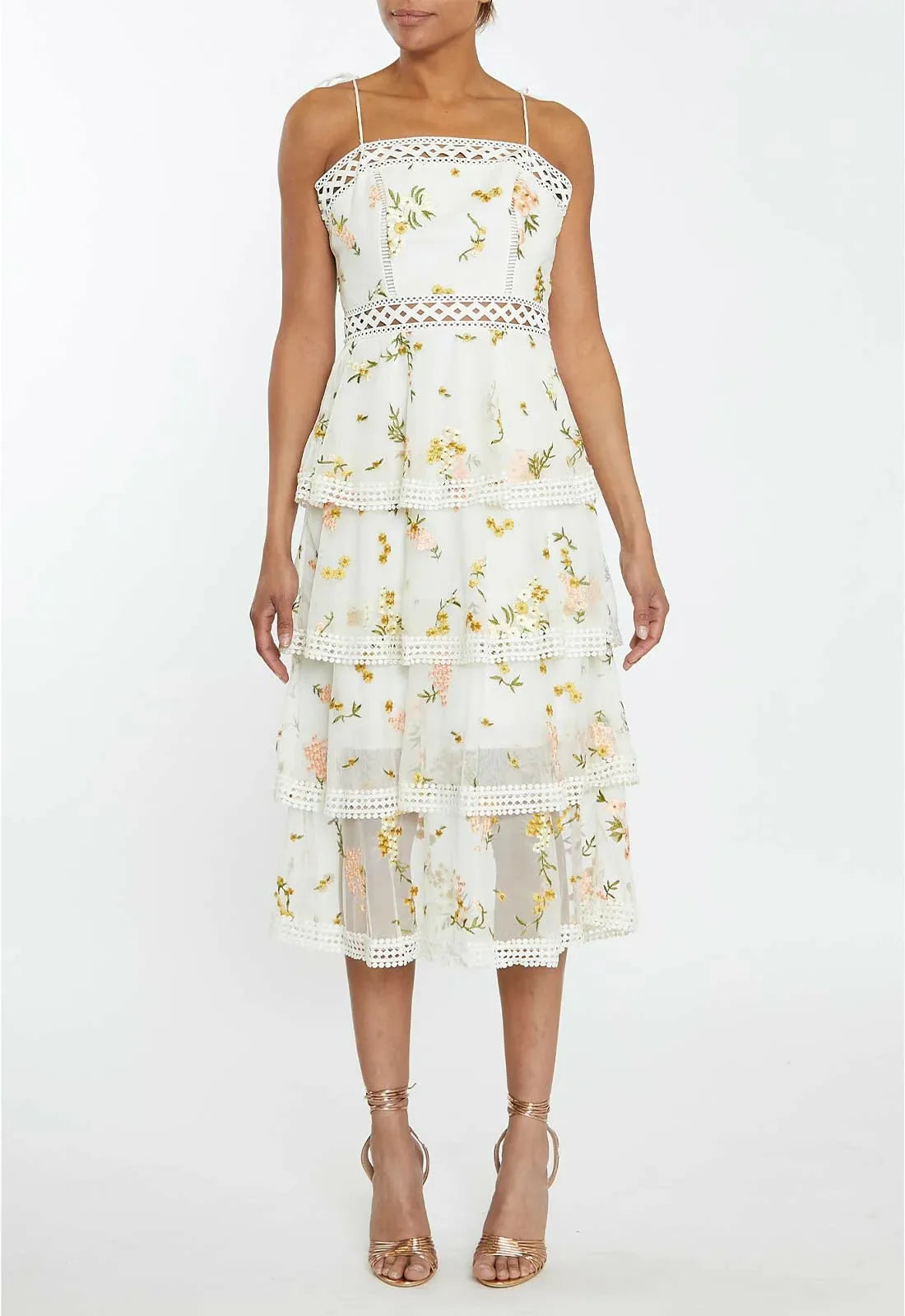 True Decadence Nude Pink Eva Lace Cocktail Dress