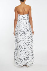 True Decadence White Aurelia Spot Maxi Dress