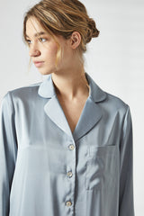 True Decadence Dusty Blue Satin Night Dress