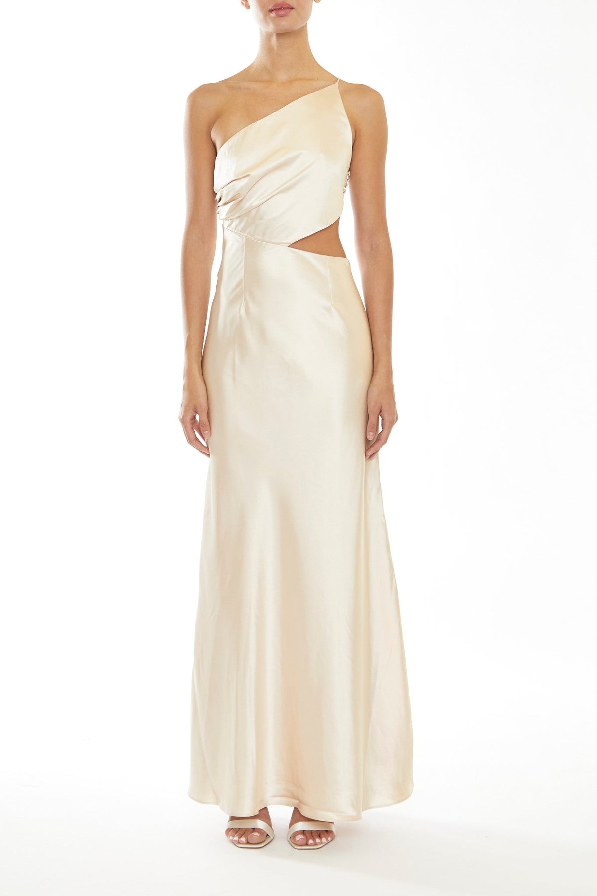 True Decadence Stone Elena Satin Maxi Dress