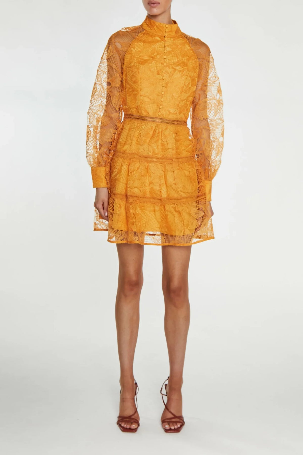 True Decadence Butterscotch Flora Dress