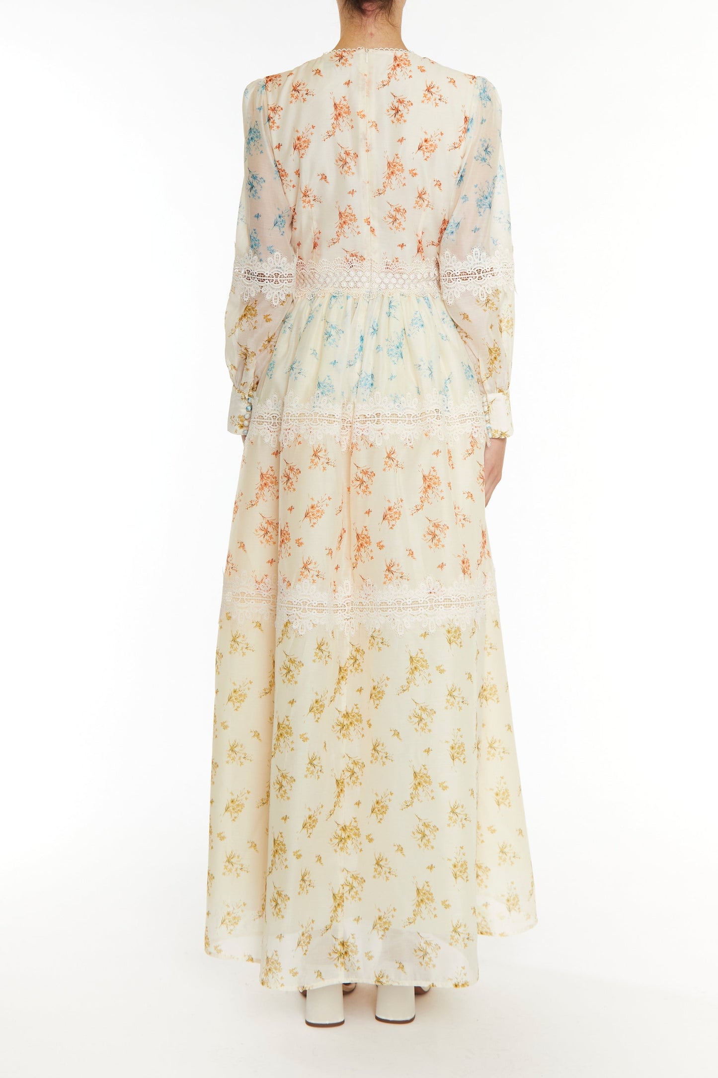 True Decadence Cream Joanna Maxi Dress