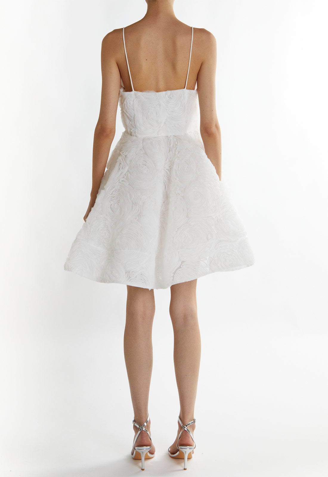 True Decadence White Eloise Sculpted Mini Dress