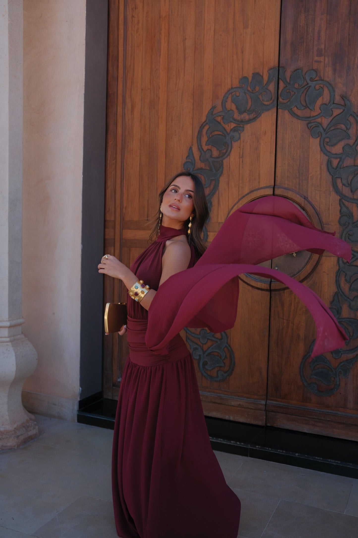 Paloma Dress in Burgundy - Pre-Order