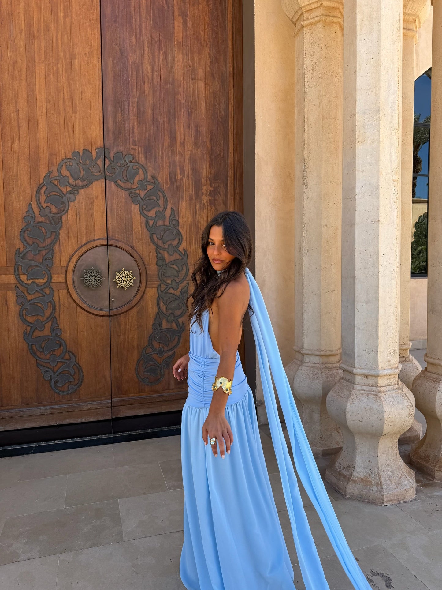 Paloma Dress in Blue - Shipping/Envio 15/05 to 22/05