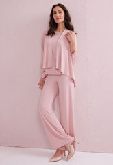 Samantha Jane Pink 3 Piece Trouser Suit
