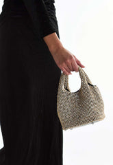 True Decadence Silver Studded Rhinestone Grab Bag