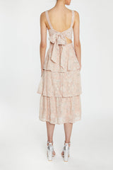 True Decadence Clara Nude-Floral Lace Dress