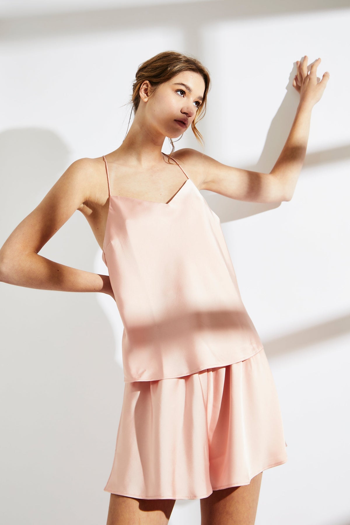 True Decadence Dusty Pink Cami Short Pyjama Set