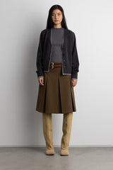 LAYERED EFFECT BUTTON FRONT CARDIGAN