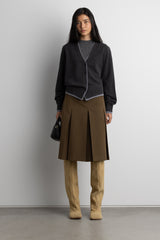 LAYERED EFFECT BUTTON FRONT CARDIGAN