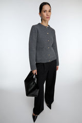 BUTTON UP CARDIGAN WITH POCKETS