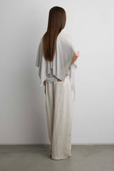 SHEER CARDIGAN WITH BUTTON FRONT