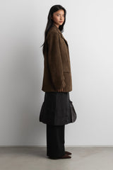 OVERSIZED VEGAN SUEDE BLAZER