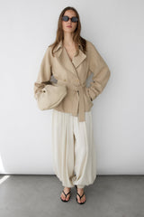 SHORT OVERSIZED TRENCH COAT