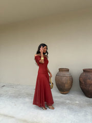 Toledo Dress in Terracota - Shipping from 27/04 to 04/05