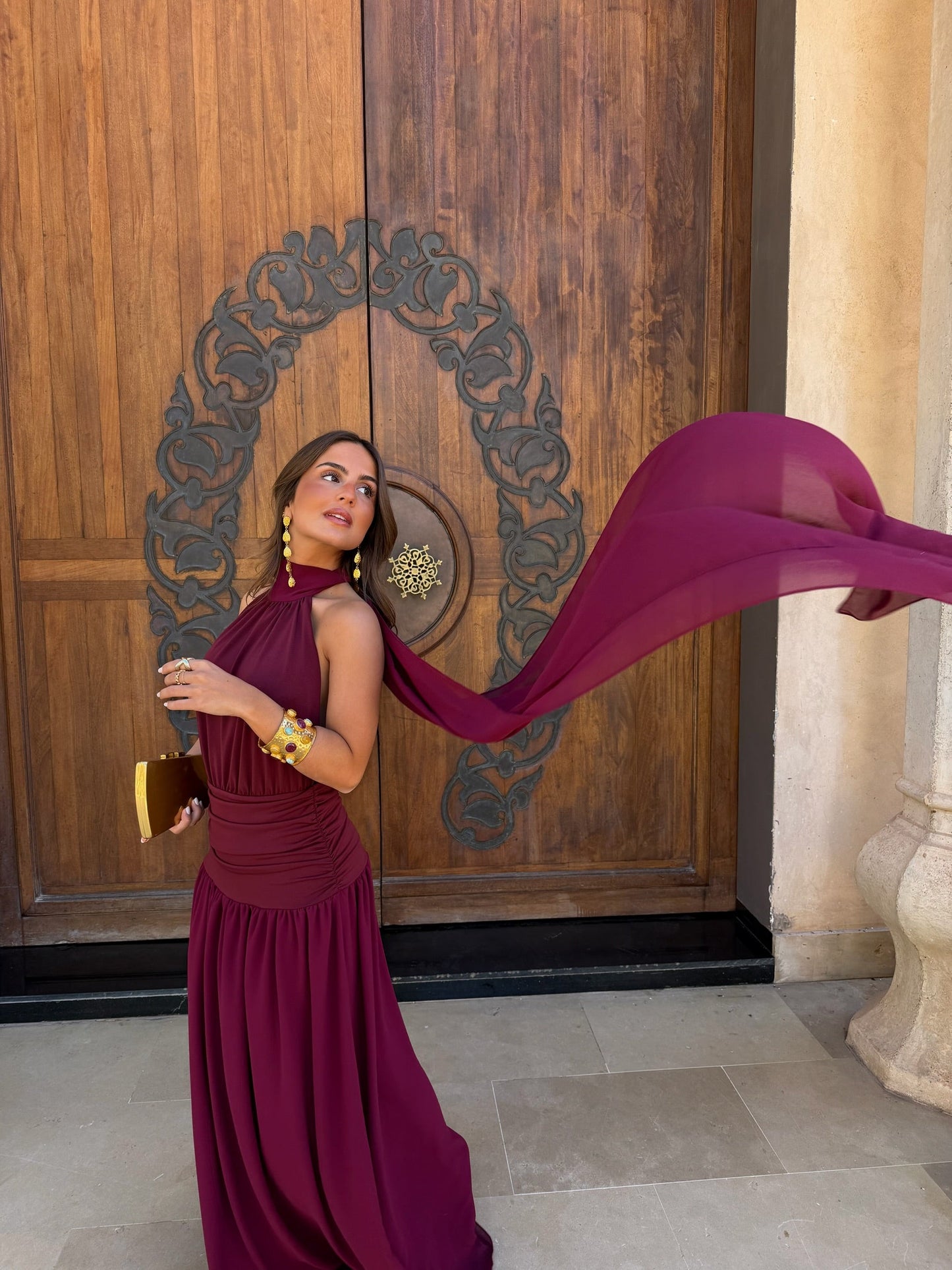 Paloma Dress in Burgundy - Pre-Order
