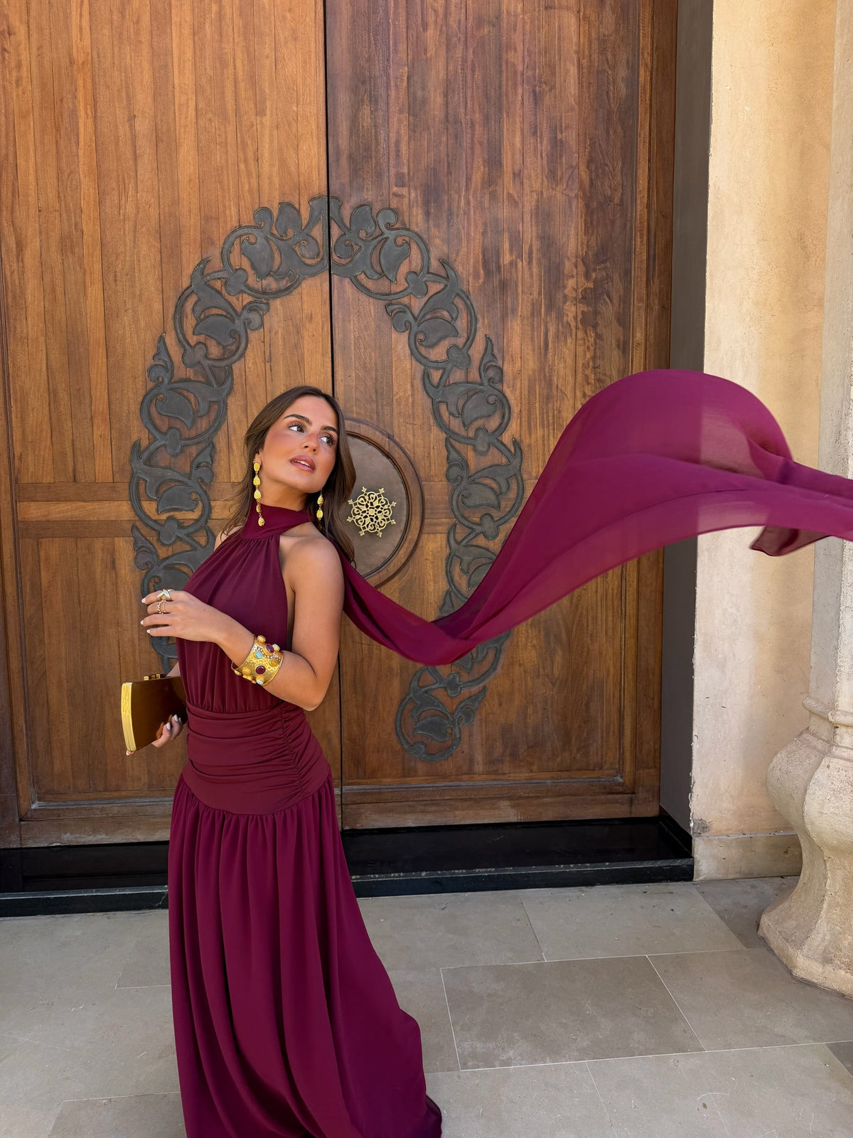 Paloma Dress in Burgundy - Pre-Order