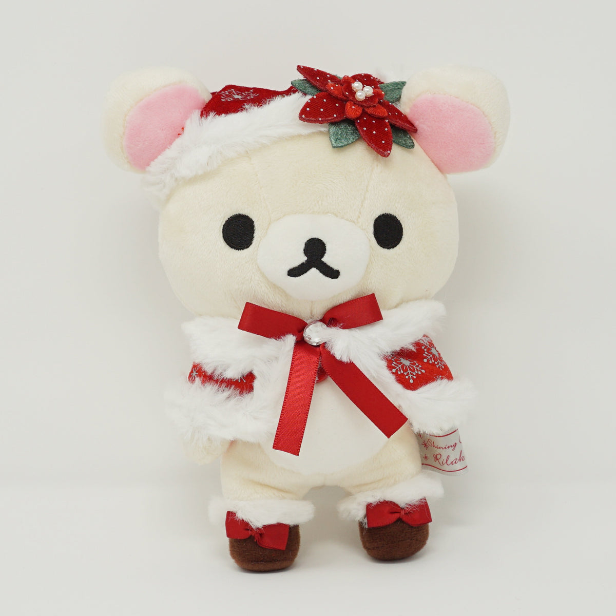 2015 Poinsettia Korilakkuma  Plush (No Tag) - Christmas Rilakkuma Store Limited