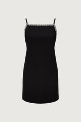 JEWELED MINI SHIFT DRESS