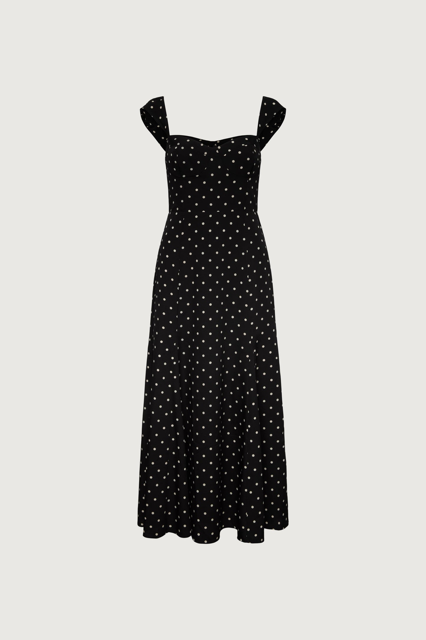 SWEETHEART NECKLINE CORSET MIDI DRESS