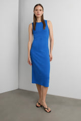 KNIT SLEEVELESS MIDI DRESS