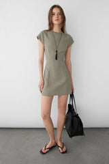 CAP SLEEVE MINI DRESS
