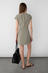 CAP SLEEVE MINI DRESS