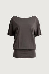 OFF SHOULDER OPEN BACK MINI DRESS