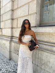 Polka Dot Dress in White