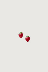 STRAWBERRY STUD EARRRINGS