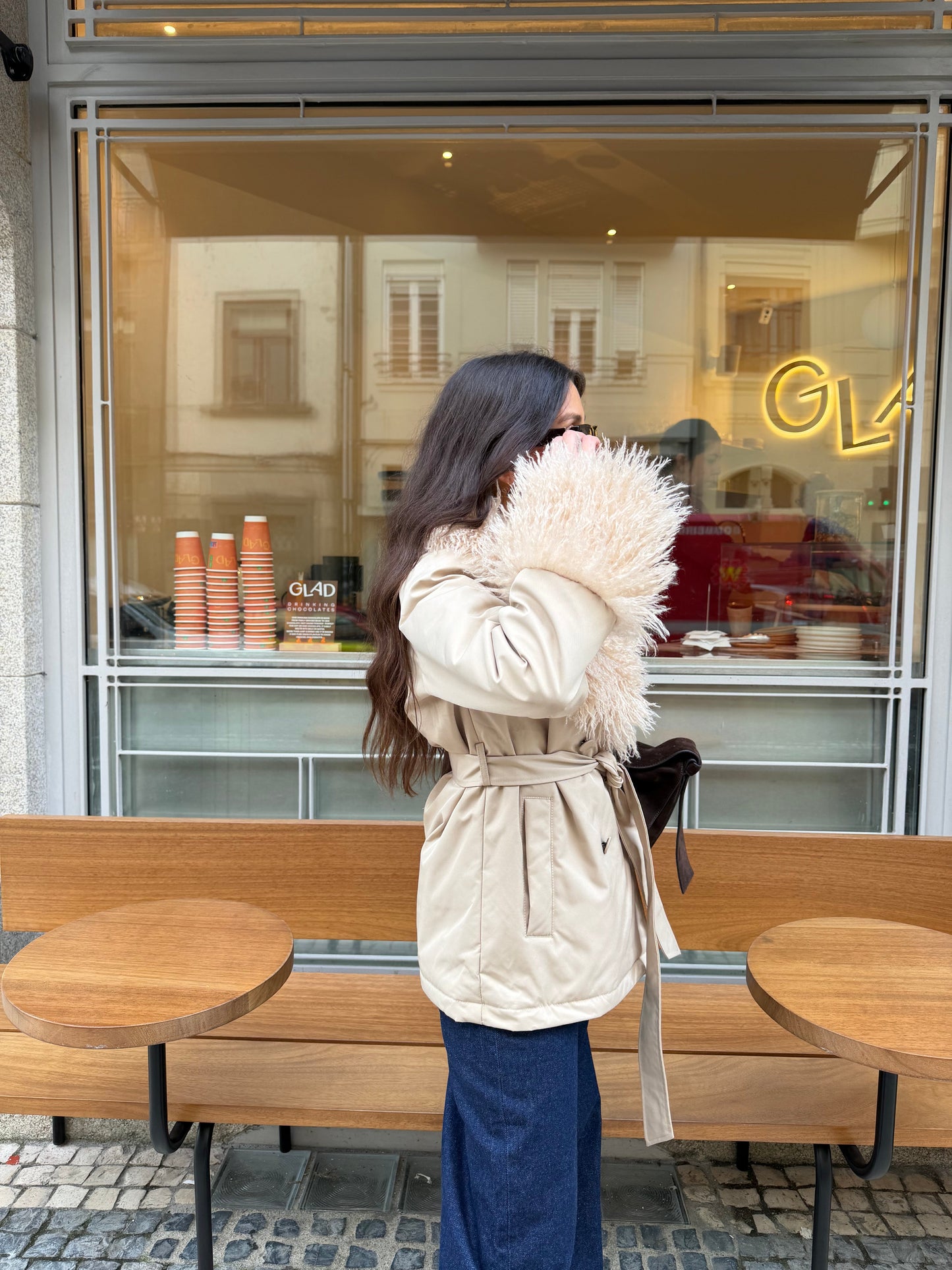 Clara Jacket in Beige