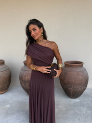 Toledo Dress in Brown - Shipping from 04/05 to 08/05