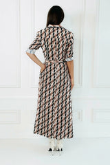 Honor Gold Faith Geo Print Shirt Dress