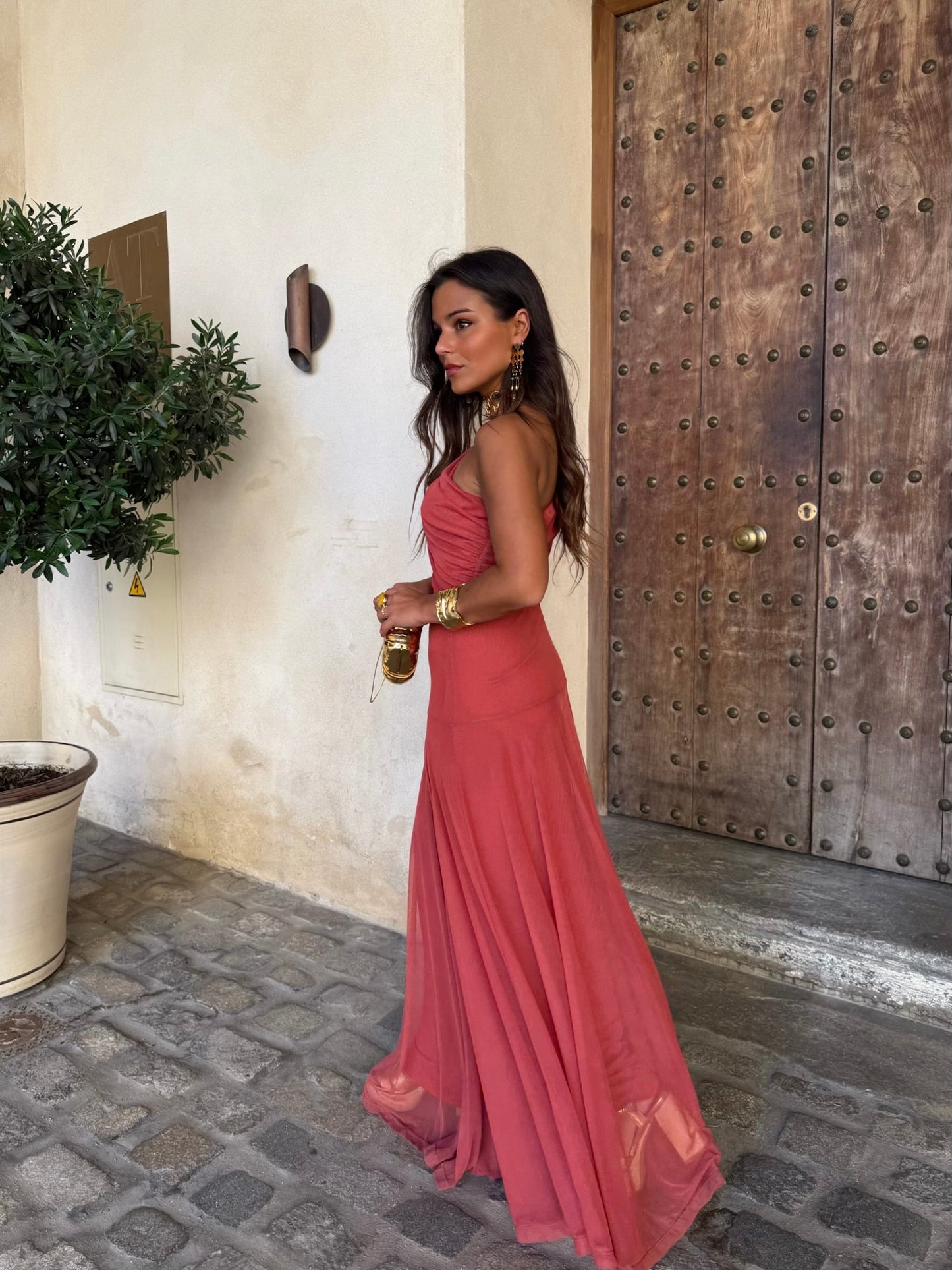 Toledo Dress in Light Terracota - Pre-Order