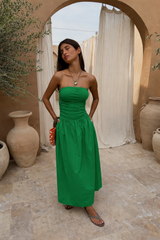 Green Lola Mid-axi Dress