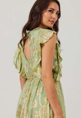 Samantha Jane Sage Hallie Jaquard Dress