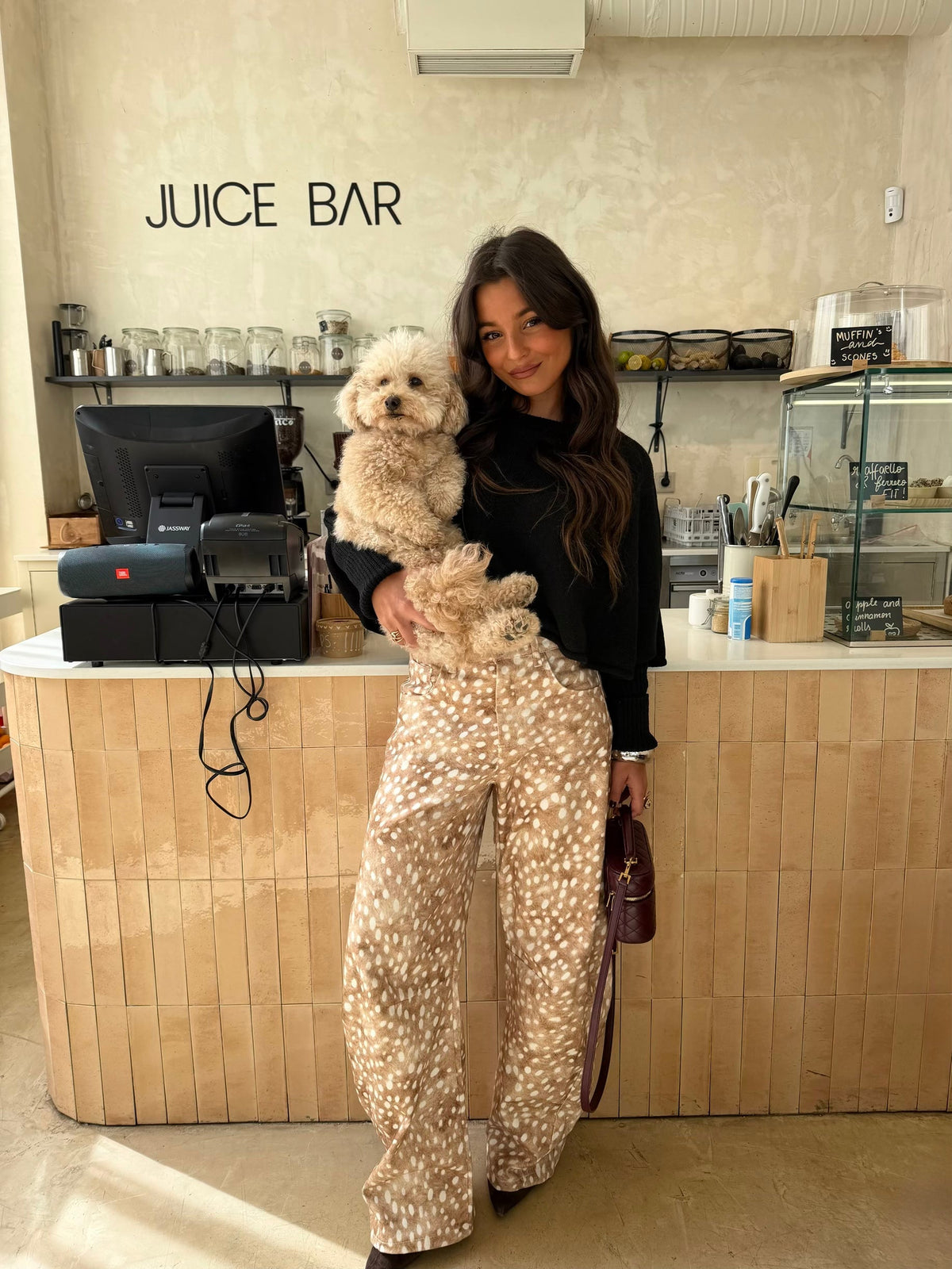 Bambi Print Balloon Pants