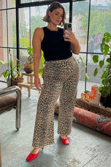 Leopard Lucia Scallop Detail Jeans