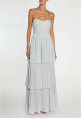 True Decadence Silver Jayda Evening Dress
