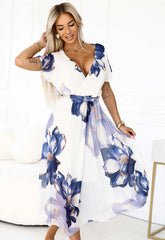 LBD Exclusive Blue Blossom Print Dress