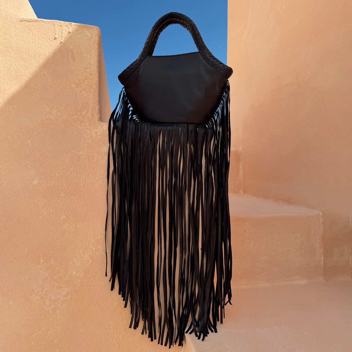 Leather Fringe Bag