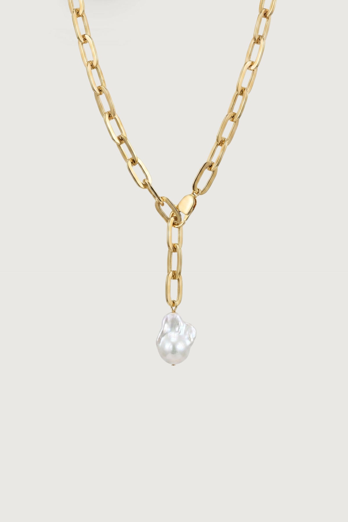 PEARL DROP CHAIN NECKLACE