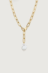 PEARL DROP CHAIN NECKLACE