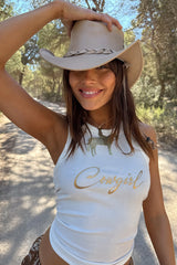 White Cowgirl Tank