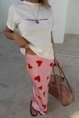 Pink Hearts Dorris Skirt