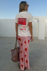 Pink Hearts Dorris Skirt